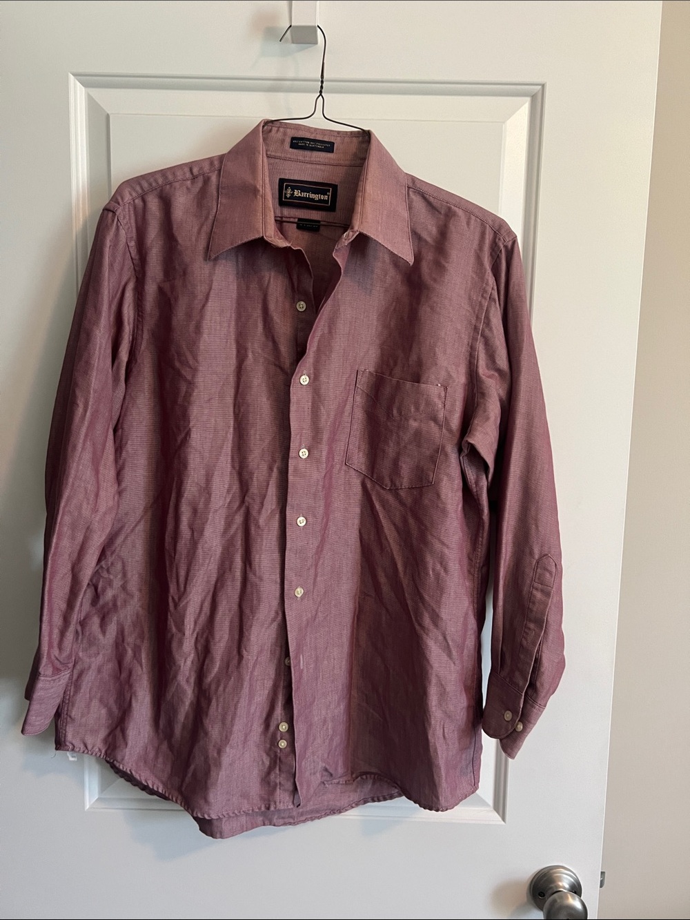Barrington Men's Casual Button-Down Shirt in Dusty Rose
